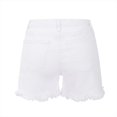 thumbnail image 4 of Cathalem Summer Casual Denim Shorts for Women Jean Shorts Womens Stretchy Ripped Denim Shorts(White,XL), 4 of 4