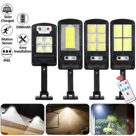 

Solar Lights Outdoor Motion Sensor Remote Control 150/200/300COB Wall Mount Solar Flood Lights Waterproof Wireless Security Lamp for Deck Road Courtyard