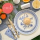 thumbnail image 5 of Platos Decorativos de Papel Coterie Azul Floral y Blanco de 9.25 Pulgadas para Novia/Baby Shower, 5 of 5