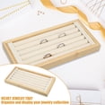 thumbnail image 3 of Unique Bargains Bamboo Wood Ring Tray Stackable Storage Jewelry Tray Showcase Display Organizer for Rings Beige, 3 of 7