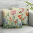 thumbnail image 3 of PIKWEEK  Spring Pillow Covers Tulip Lavender Butterfly Throw Pillow Covers Flowers Decorative Mother's Day Pillowcase Spring Decor for Home Couch Sofa Outdoor, 3 of 5
