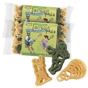 Pastabilities Lacrosse Pasta, Fun Shaped Helmet, Stick & Player Noodles for Kids, Non-GMO Natural Wheat Pasta 14 oz 2 Pack