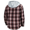 thumbnail image 3 of RongHuan Men's Big and Tall Flannel Hoodie Shirts Casual Button Down Plaid Shirt Jackets for Men Long Sleeve Hooded Coats with Pocket, 3 of 3