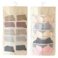 thumbnail image 1 of Closet Hanging Organizer with Metal Hanger and Mesh Pockets for Wardrobe Storage Space Saving Solution, 1 of 7