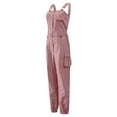 thumbnail image 4 of Gomelly Ladies Long Pants Sleeveless Jumpsuits Sexy Romper Women Casual Beach Overalls Belt Trousers Pink XXL, 4 of 7