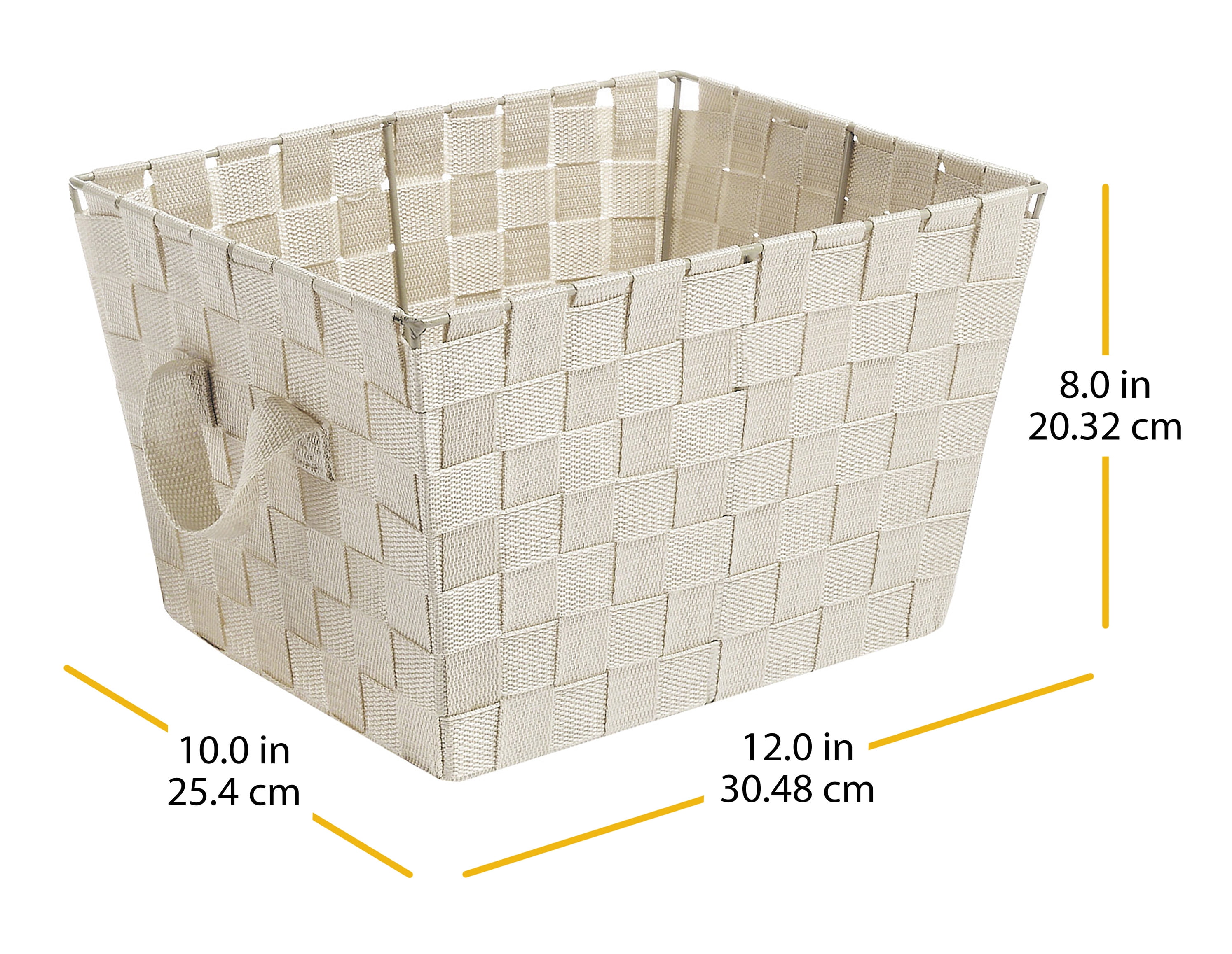 Whitmor Woven Fabric Storage Basket