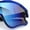 Blue - Blue Mirror, variant on Kids Size Boys Xloop Shield Color Mirror Plastic Wrap Around Sport Sunglasses Blue - Blue Mirror