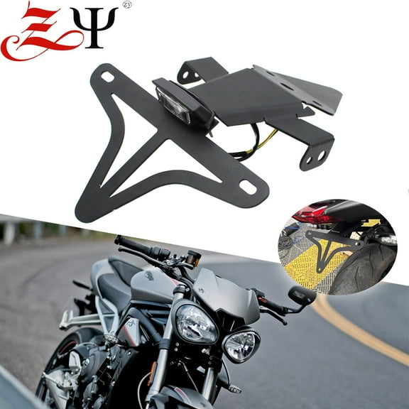 License Plate Holder Rear Tail Frame Fender Eliminator Bracket For Street Triple 765 RS 765RS 2020 2021 2022 2023