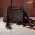 thumbnail image 7 of Wrangler Top Handle Bag for Women Embroidered Fringe Western Crossbody Purse, Coffee, 7 of 7