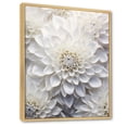thumbnail image 2 of Designart "Minimalist Beauty Of White Dahlias" Dahlia Floater Framed Canvas Wall Art, 2 of 5
