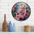 thumbnail image 3 of Yayeee Wall Clock Battery Operated 9.5" Silent Quartz Non-Ticking for Living Room Decor, Art Cat, 3 of 8