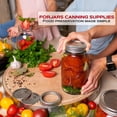 thumbnail image 2 of Tapas para conservas de boca regular, paquete de 50: cree sellos herméticos en frascos Mason para conservar los alimentos para la preparación de comidas y el almacenamiento de alimentos, 2,7 pulgadas., 2 of 5