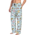 thumbnail image 6 of Naloa Rabbit Burger Coffee Pajama Pants Men, PJ Bottoms, Sleep & Lounge Pants-Medium, 6 of 6
