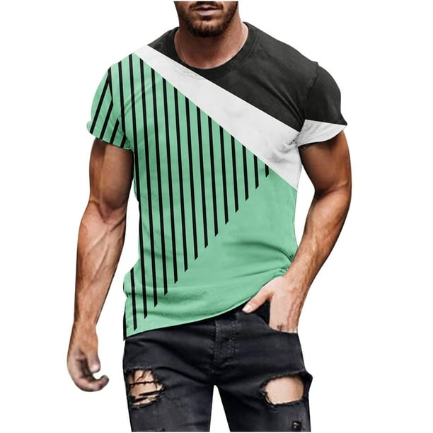 Camisetas de Verano Casuales Impresas Cuello Redondo Manga Corta, Camiseta Ligera de Algodón de Imitación para el Hogar, Diario Y el Uso de las Cuatro Estaciones