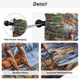 thumbnail image 5 of Autumn Deer Kitchen Curtains, Farmhouse Elk River Light Filtering Window Curtain Panels, 2Pcs Rod Pocket Window Treatments Set for RV Dining Room Study Room 42x45 Inches, 5 of 9