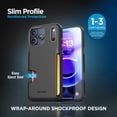 thumbnail image 5 of Encased for iPhone 17 Pro Wallet Case with Adjustable Neck Strap (Cache Series) - Crossbody Protective Phone Case with Built-In Card Holder Slot (Black), 5 of 7