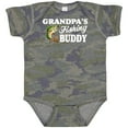 thumbnail image 3 of Inktastic Grandpa's Fishing Buddy with White Text Boys Baby Bodysuit, 3 of 5