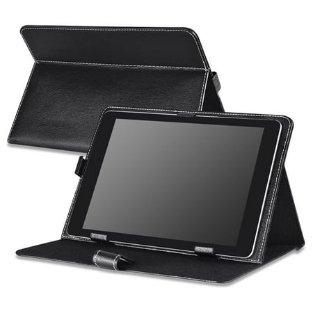 Viking Leather - Insten 10-Inch Universal Leather Case For RCA 10 Viking Pro Pro10 / Visual Land Prestige Elite 10QS Prime 10E / Ematic Genesis Prime XL eGlide XL Pro II Tablet
