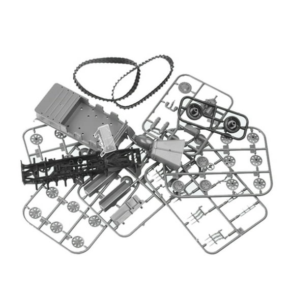 Military Assembly Model Kit DIY 1/72 Scale Plastic Sd.Kfz.7 Half-Track Model Vehicle Military Model for DIY Gift