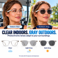 thumbnail image 4 of GenXenon Bluetooth Smart Glasses Polarized Sunglasses for Men Women,Open-Ear Audio Wireless Sunglasses,Hands-Free Calls & Music,UV400 Protection,Voice Assistant,8H Playtime, 4 of 7
