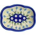 thumbnail image 2 of Polmedia Floral Peacock Soap Dish, 2 of 6