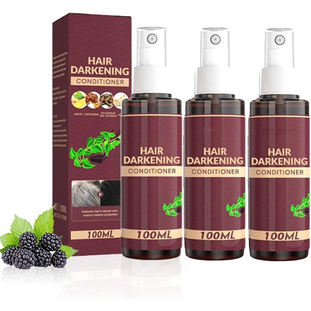 Acondicionador para oscurecer el cabello, acondicionador para el cabello nutritivo natural y orgánico de Polygonum, acondicionador natural hidratante para oscurecer el cabello a ba