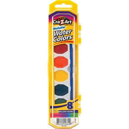 UPC: 0194629110841 | Larose Industries CZA1065172-12 Washable Watercolors Peggable Tray Paint – 8 Count – Pack of 12