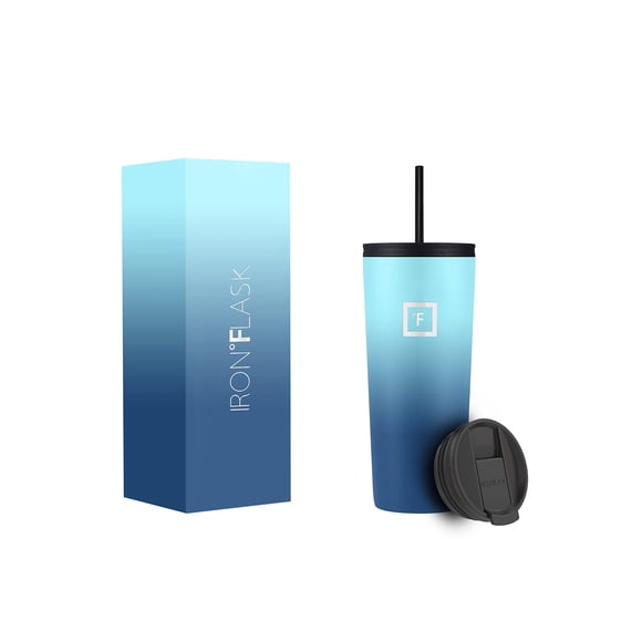 Vaso IRON °FLASK Classic 2.0 710 ml con 2 tapas de acero inoxidable