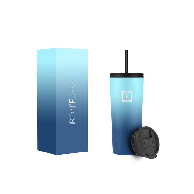 Vaso IRON °FLASK Classic 2.0 710 ml con 2 tapas de acero inoxidable