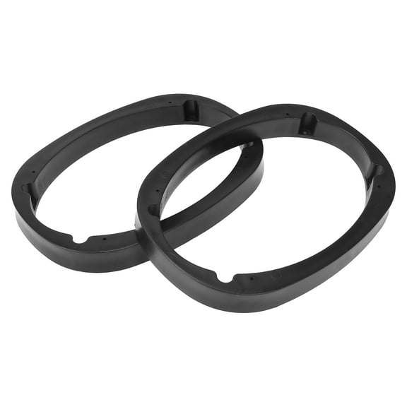 Pair Car Black Hollow Universal Speaker Spacer for 6"x9" Speaker Plastic 25mm Thickness