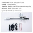 thumbnail image 2 of Reciprocating Cycle Linear Actuator DC 12V/24V With Speed Controller Stroke 2-8CM 3-15CM Telescopic Linear Actuator Kit ,Against Corrosion, 2 of 6