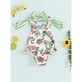 thumbnail image 3 of Musuos Kids Girls One-Pieces Swimsuit 18M 24M 3Y 4Y 5Y 6Y Floral/Stars Print Bowknot Sleeveless Ruffles Summer Beachwear Bathing Suit, 3 of 10