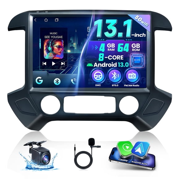 Autorradio LASERTAIL de 13,1 pulgadas y 8 núcleos Android 13 para Chevy Silverado
