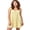 Yellow, variant on LMLYSoH Women Lace Mini Dress Bow Straps Buttons Front Summer Sleeveless Dress