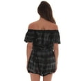 thumbnail image 3 of Riviera Sun Rayon Crepe Tie Dye Romper 21882-BLK-L (Black, 2X), 3 of 3