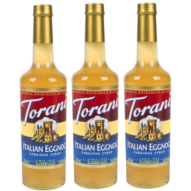 Torani Italian Eggnog Syrup 750ml (3 Pack)