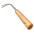 thumbnail image 2 of Extractor de malezas con desmalezador en forma de V Herramientas para desmalezar Herramienta para quitar malezas de jardín con mango de madera maciza Gancho doble, 2 of 5