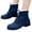 Blue, variant on LUXUR Women Snow Boots Plush Lined Winter Boot Comfort Warm Booties Non-Slip Outdoor Shoes Womens Hiking Bootie Gray 9