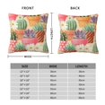 thumbnail image 2 of Pofeuu Succulent And Cactus Print Double-sided plush pillowcase Square Throw Pillow Covers Pillows Cover for Living Room Bedroom Sofa Couch Cushion Cover（No pillow core）-26"x26", 2 of 7