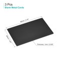 thumbnail image 2 of Uxcell 80x50x1mm Anodized Aluminum Blank Metal Card Black 3 Pack, 2 of 6