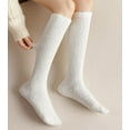 thumbnail image 2 of 3 Pairs Womens Fuzzy Slipper Socks, Long Soft Warm Cute Microfiber Cozy Fluffy Winter Plush Socks, 2 of 4