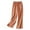 Red, variant on Women's Cotton Linen Wide Leg Pants - High Waist Elastic Waist, Loose Slim Fit, Spring/Autumn Casual Straight Trousers