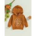 thumbnail image 3 of Toddler Baby Boy Girl Halloween Clothes Pumpukin Hoodies Sweatshirt Hooded Pullover Tops Unisex Baby Fall Winter Clothes Outfits(, 3 of 9