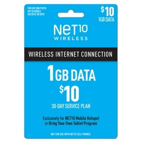 Net10 $10 Mobile Hotspot 1GB 30-Day Plan Direct Top Up