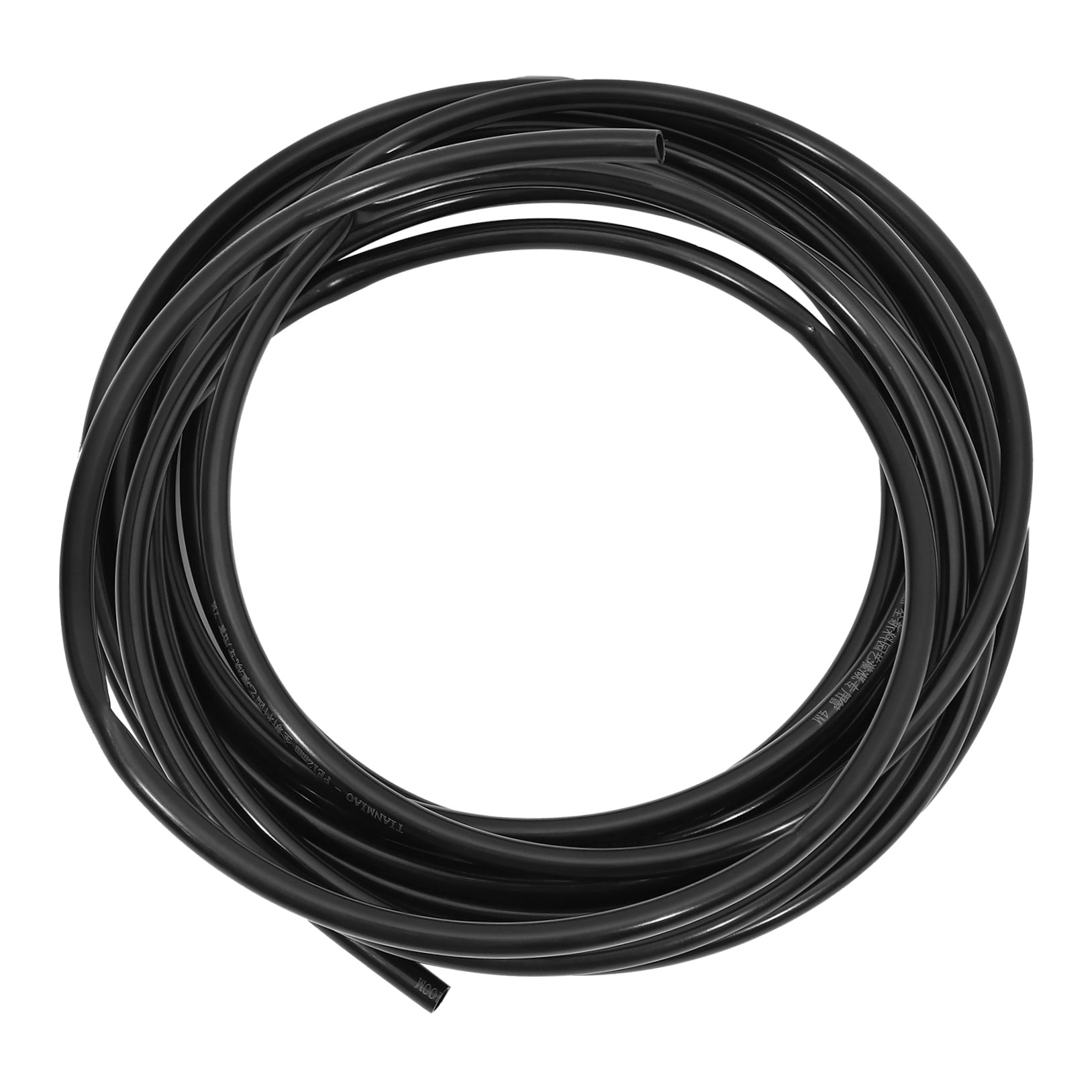 Raindrops  Pneumatic Air Brake Pipe Green Water Hose outside Plants Black