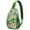 Hawaiian, variant on Hawaiian Summer Floral Sling Backpack, Lightweight Jungle Leaves Travel Crossbody Bag with Palm Leaf, Tropical Botanical Print for Resort Style