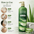thumbnail image 6 of Super Nature Potent Aloe Body Wash, Gentle Moisturizing Body Cleanser, Aloe Vera Body Wash for Soft Skin, Sulfate Free, 30 fl oz, 6 of 8