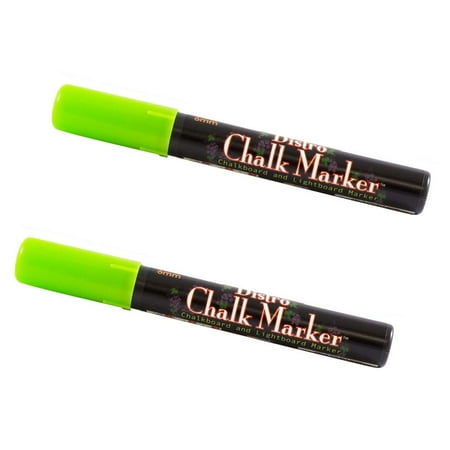UPC: 0842497170480 | Marvy Uchida Broad Point Chalk Markers Lime Green 2/Pack