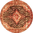 thumbnail image 1 of Ahgly Company Indoor Round Medallion Orange Traditional Area Rugs, 3' Round, 1 of 1