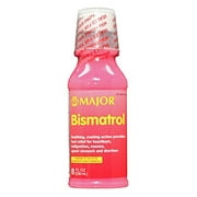 2 Pack Major Bismatrol Digestive Relief Compare to Pepto-Bismol 8 Oz Each